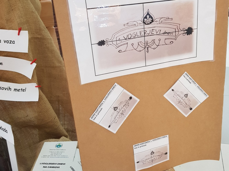 Zbirni kartonček 1.Voglerjevih dnevov